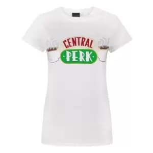 Friends Womens/Ladies Central Perk T-Shirt (2XL) (White)
