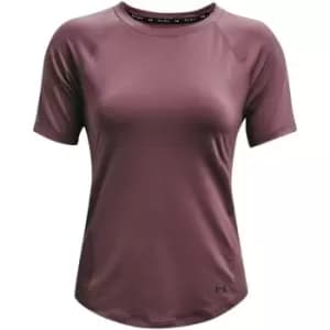 Under Armour Rush Mesh Short Sleeve T Shirt Womens - Purple