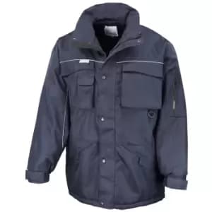 Result Mens Workwear Heavy Duty Water Repellent Windproof Combo Coat (3XL) (Navy/Navy)