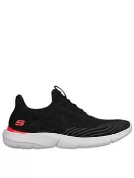 Skechers Air-cooled Goga Mat Arch Vegan Slip On Trainer, Black, Size 7, Men
