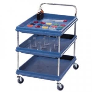 Slingsby 3 Tier Blue W832xD546mm Deep Ledge Trolley 310779