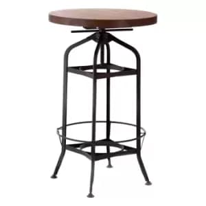 Premier Housewares New Foundry Bar Table - Walnut