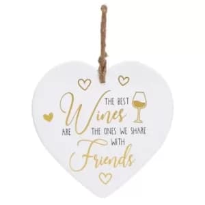 Golden Sentiments Heart Wine