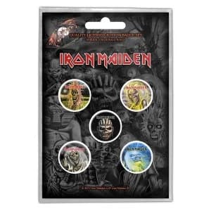 Iron Maiden - The Faces of Eddie Button Badge Pack