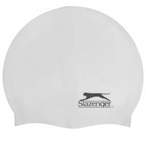 Slazenger Silicone Swimming Cap Adults - White