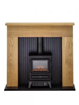 Adam Fire Surrounds Innsbruck Oak Electric Fireplace