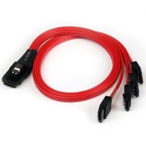 Startech 0.5m Internal Mini SAS to SATA Cable