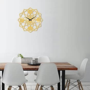 Metal Wall Clock 27 - Gold Gold Decorative Metal Wall Clock