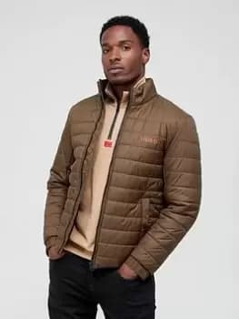 HUGO Benti Padded Jacket, Dark Green, Size L, Men