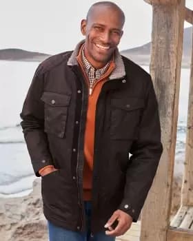 Cotton Traders Mens Heritage Country Jacket in Brown