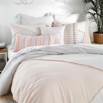 Peri Home Colorblock Fringe Pillow Case Std Multi - MULTICOLOURED