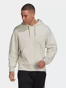 adidas Studio Lounge Fleece Hoodie, Beige Size XL Men