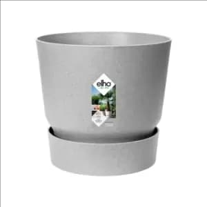 Elho Greenville 40cm Round Plastic Ourdoor Plant Pot - Living Concrete