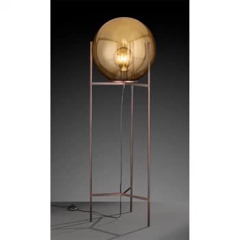 Wofi Ronda Floor Lamp - Antique Brown