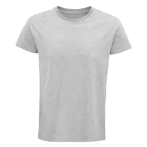 SOLS Mens Crusader Organic T-Shirt (3XL) (Grey Marl)