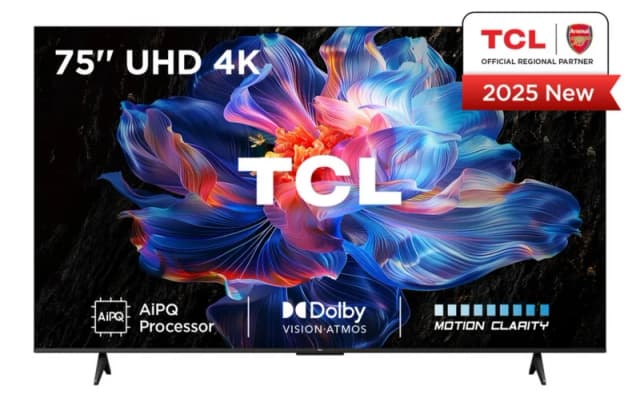TCL 75" 75V6C-UK Smart 4K Ultra HD LED TV