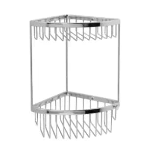 Miller Two Tier Classic Corner Basket With Hook 2 Tier