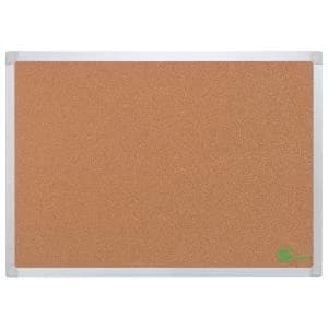 Eco Cork Board with Wall Fixing Kit ALuminium Frame W 900 x H 600 mm