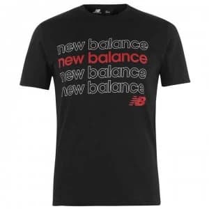 New Balance Balance Mens Repeat T-Shirt - Black