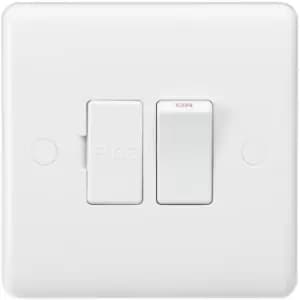 MLA Knightsbridge Curved Edge 13A Switched Fused Spur Unit With Flex Outlet From Base - CU6300F