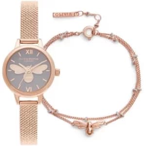 Ladies Olivia Burton Lucky Bee Gift Set Watch