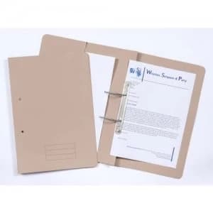 Value 285gsm Pocket Spiral File Foolscap Bluff PK25