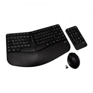 V7 CKW400DE keyboard RF Wireless QWERTZ German Black