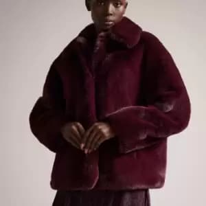 Ted Baker Womens Liliam Coat - Deep Purple - UK 10