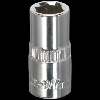 Sealey 1/4" Drive Hexagon WallDrive Socket Metric 1/4" 7mm