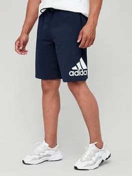 adidas Badge of Sport Sweat Shorts - Navy/White Size M Men