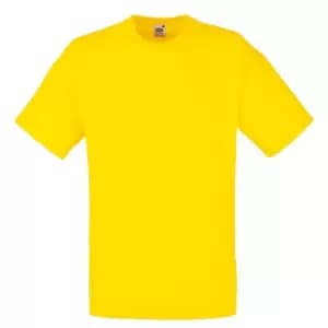 Fruit Of The Loom Mens Valueweight Short Sleeve T-Shirt (3XL) (Yellow)