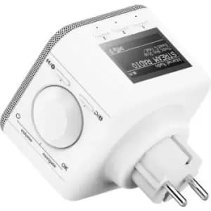 Hama DIR45BT Internet flush-mount radio Internet, DAB+, DAB, FM Bluetooth, USB, WiFi, AUX, Internet radio Alarm clock White