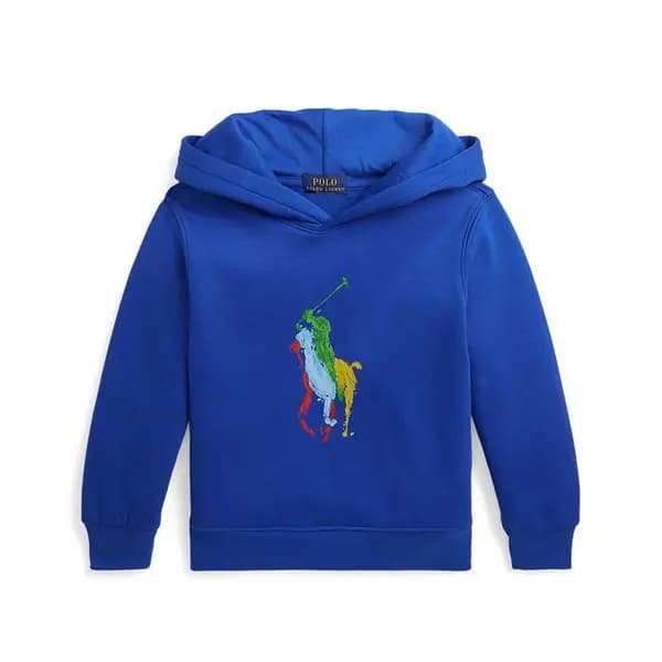 Polo Ralph Lauren Logo Print Hoodie Junior - Blue 3 - 4 Years