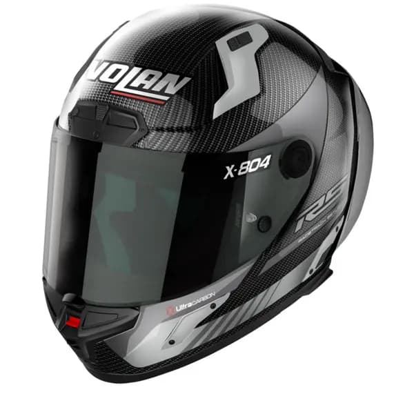 Nolan X-804 RS Ultra Carbon Hot Lap 011 Carbon Grey Full Face Helmet Size 2XL