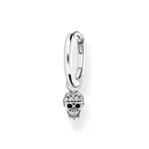 THOMAS SABO Silver Skull Single Hoop Earring
