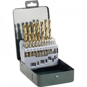 Bosch Accessories 2607019437 HSS Metal twist drill bit set 19 Piece TiN DIN 338 Cylinder shank 1 Set