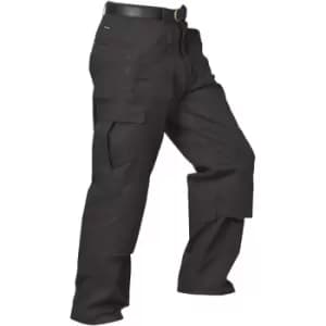 Portwest Mens Action Workwear Trousers (S887) / Pants (46 x Regular) (Black) - Black