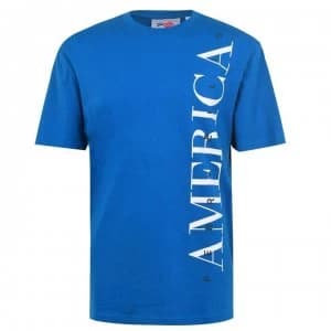 Perry Ellis Classic Logo T Shirt - 424 Olymp Blue