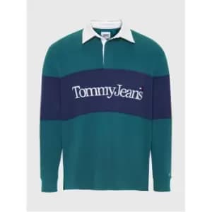 Tommy Jeans Tjm Rlxd Serif Linear Rugby - Green