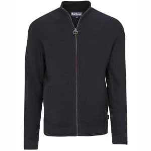 Barbour Mens Abhainn Zip Thru Navy Large