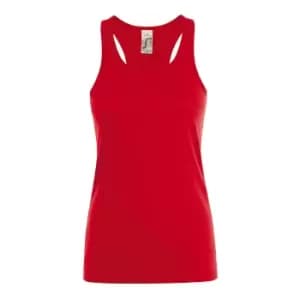 SOLS Womens/Ladies Justin Sleeveless Vest (L) (Red)