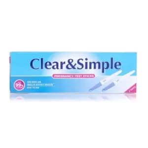 Clear & Simple Pregnancy Test Sticks 2 pcs