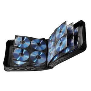 Hama CD Wallet Nylon 208, Black - 00033835