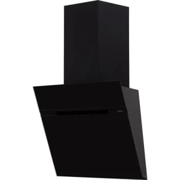Elica ASC-LED-60BLK 59cm Angled Chimney Cooker Hood - Black Glass - B Rated