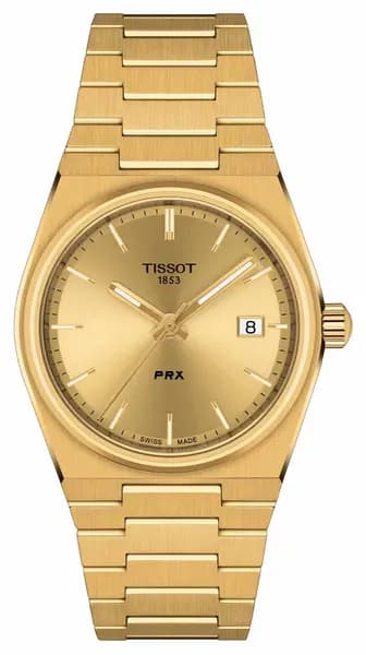 Tissot T1372103302100 PRX 40 205 Quartz 35mm Gold PVD Plated Watch