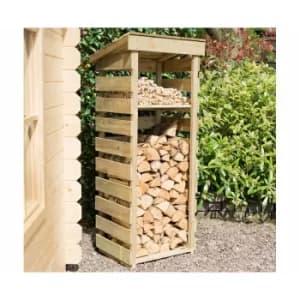 Rowlinson Narrow Wooden Log Store, Natural