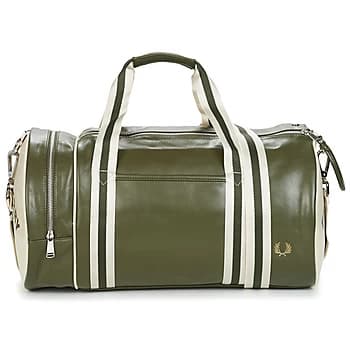 Fred Perry MATT PU BARREL mens Sports bag in Kaki - Sizes One Size