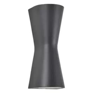 Zinc Wall Light Up and Down SKYE Anthracite Grey