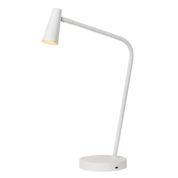 Lucide Lucide Stirling LED Touch Table Lamp - White