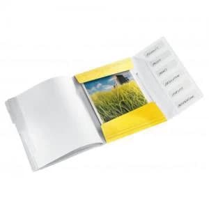 Leitz WOW Divider Book. Polypropylene. 6 tabbed dividers. A4. Yellow -